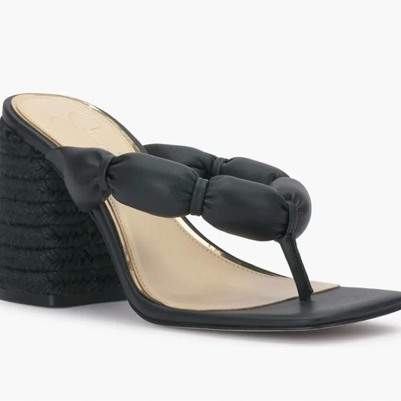 New-Women’s Jessica Simpson Black Olimpio Flip‎ Flop Sandals. Size 10. - Picture 1 of 9